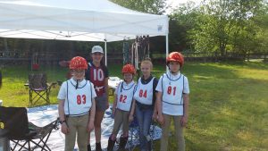 Eventing Rally Team L-R Alex, Nina, Vicki, Christina, Alexis